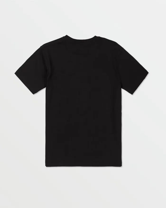 Big Boys Crisp Stone Short Sleeve Tee 8211 Black Kids Volcom TShirts and Tanks