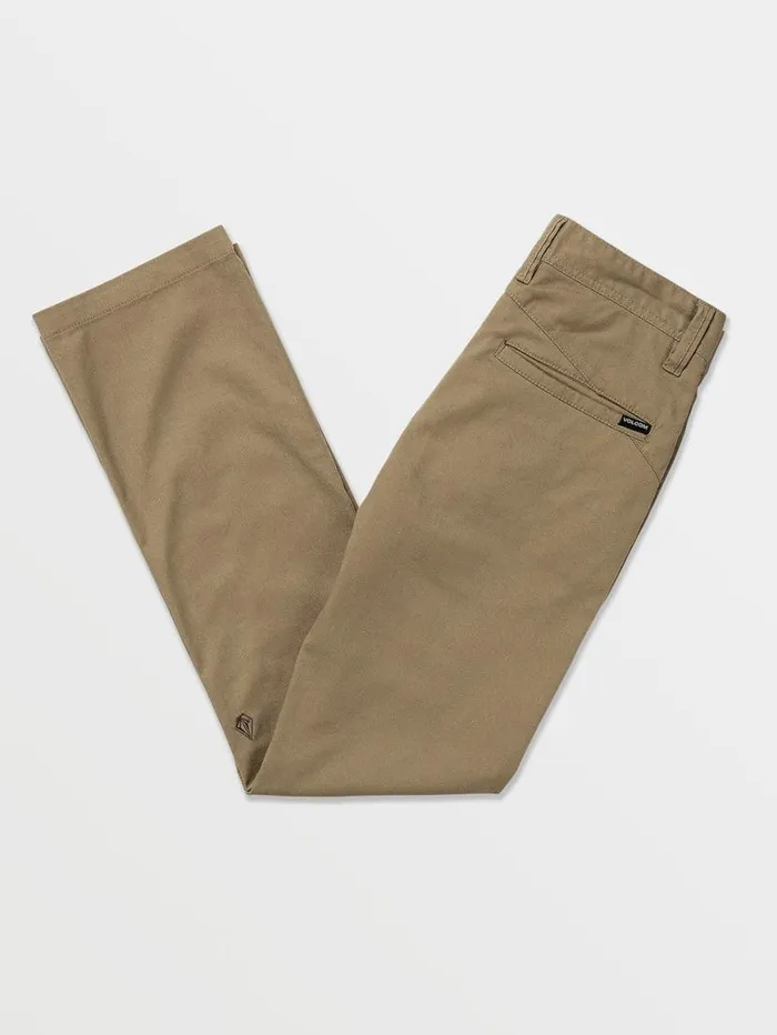 Big Boys Frickin Modern Stretch Chino Pants 8211 Khaki Kids Volcom Pants