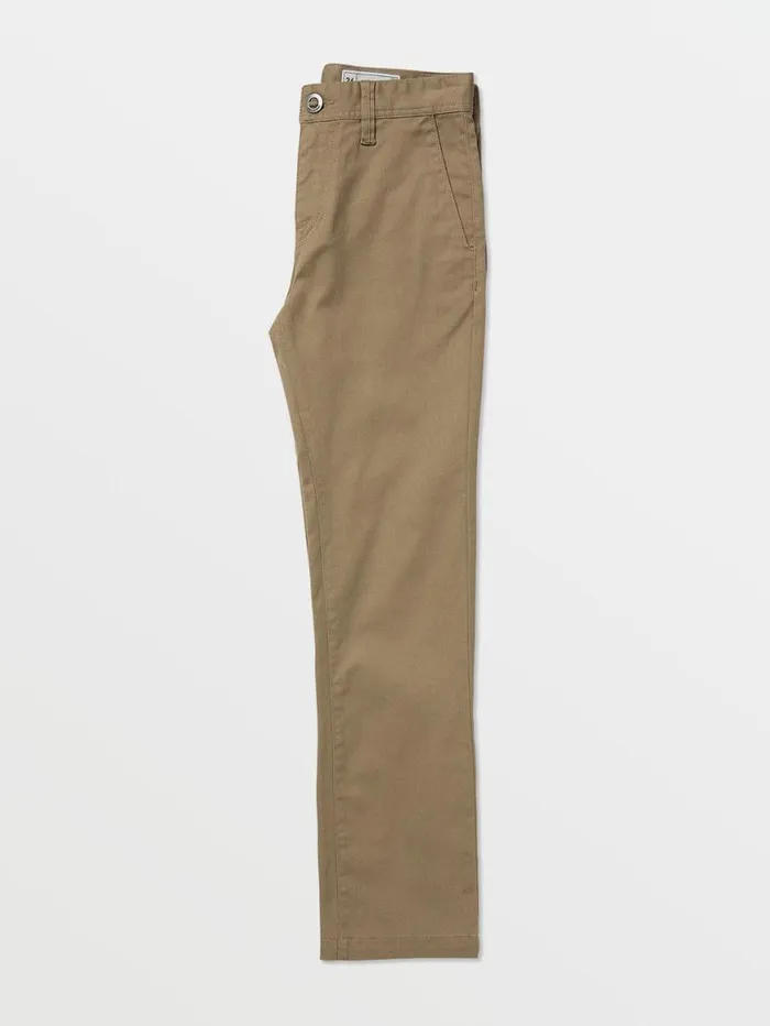Big Boys Frickin Modern Stretch Chino Pants 8211 Khaki Kids Volcom Pants