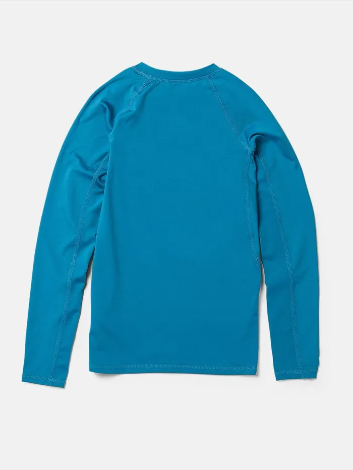 Big Boys Lido Long Sleeve Shirt 8211 Tidal Blue Kids Volcom Rashguards