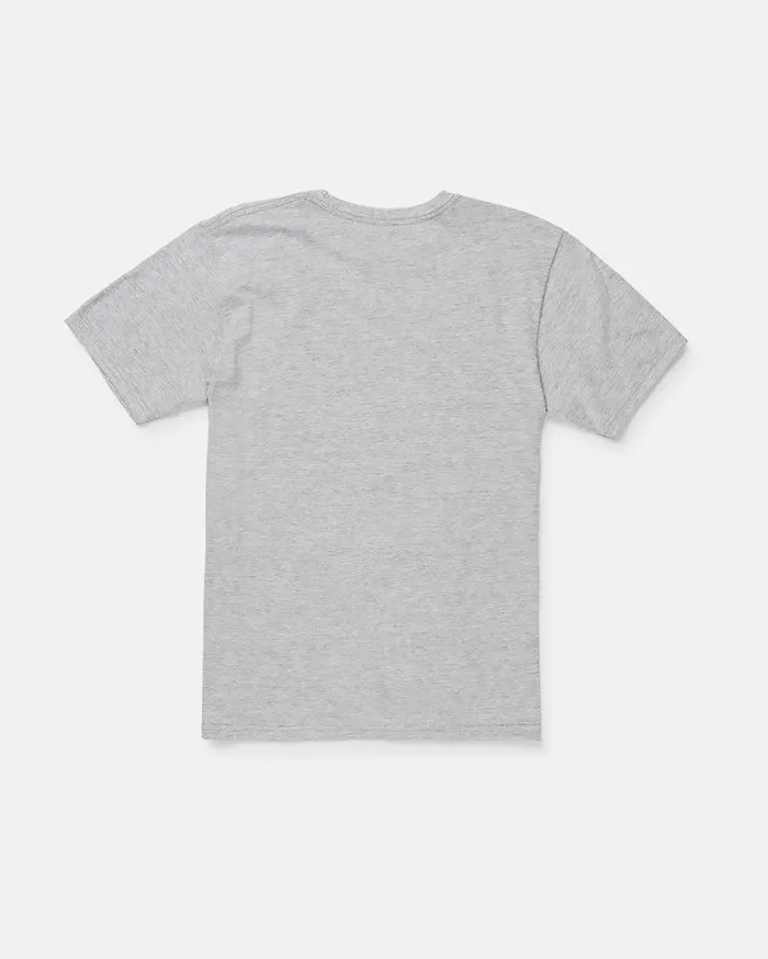 Big Boys Skate Fast Short Sleeve Tee 8211 Grey Heather Kids Volcom TShirts and Tanks