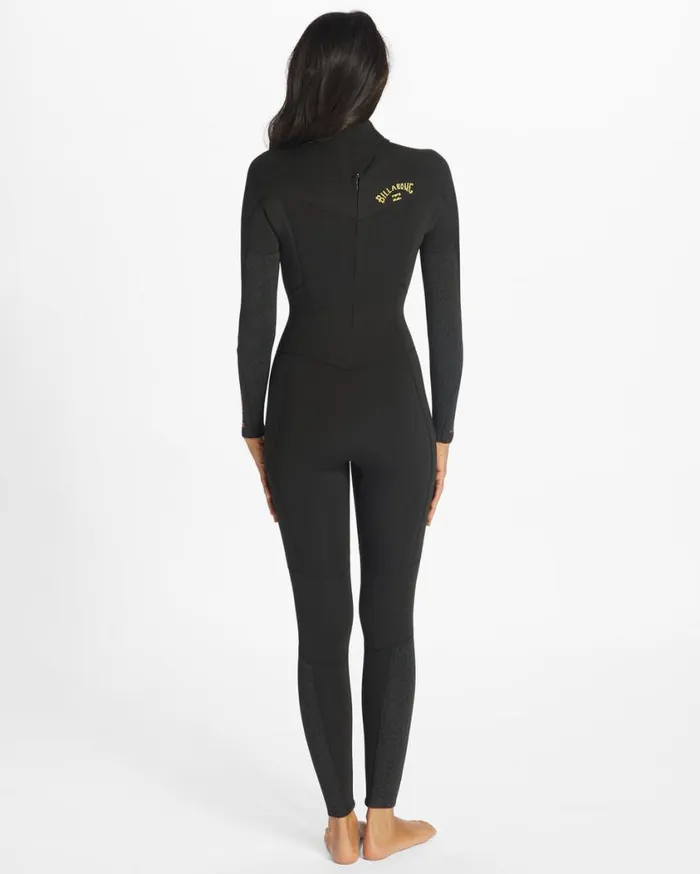 Billabong 32 Synergy Back Zip Full Wetsuit Wild Black Womens Wetsuits
