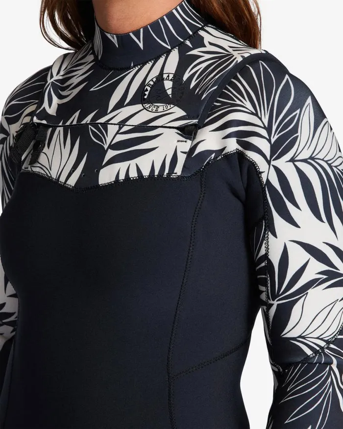 Billabong 43 Salty Dayz Chest Zip Full Wetsuit In Paradise Womens Wetsuits Billabong 43 Salty Dayz Chest Zip Full Wetsuit In Paradise Womens Wetsuits