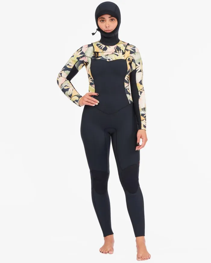Billabong 43 Salty Dayz Hooded Full Wetsuit Jungle Night Womens Wetsuits Billabong 43 Salty Dayz Hooded Full Wetsuit Jungle Night Womens Wetsuits