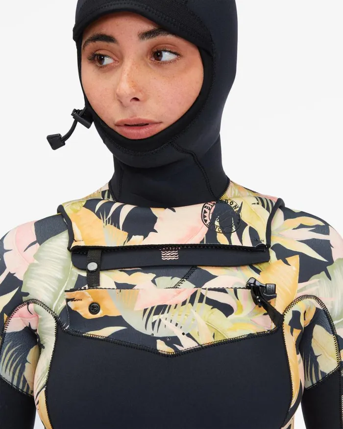 Billabong 43 Salty Dayz Hooded Full Wetsuit Jungle Night Womens Wetsuits Billabong 43 Salty Dayz Hooded Full Wetsuit Jungle Night Womens Wetsuits