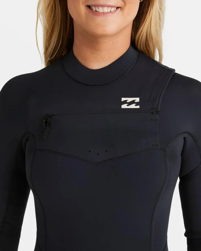 Billabong 43mm Synergy Natural Chest Zip GBS Wetsuit Night Fall Womens Wetsuits Billabong 43mm Synergy Natural Chest Zip GBS Wetsuit Night Fall Womens Wetsuits