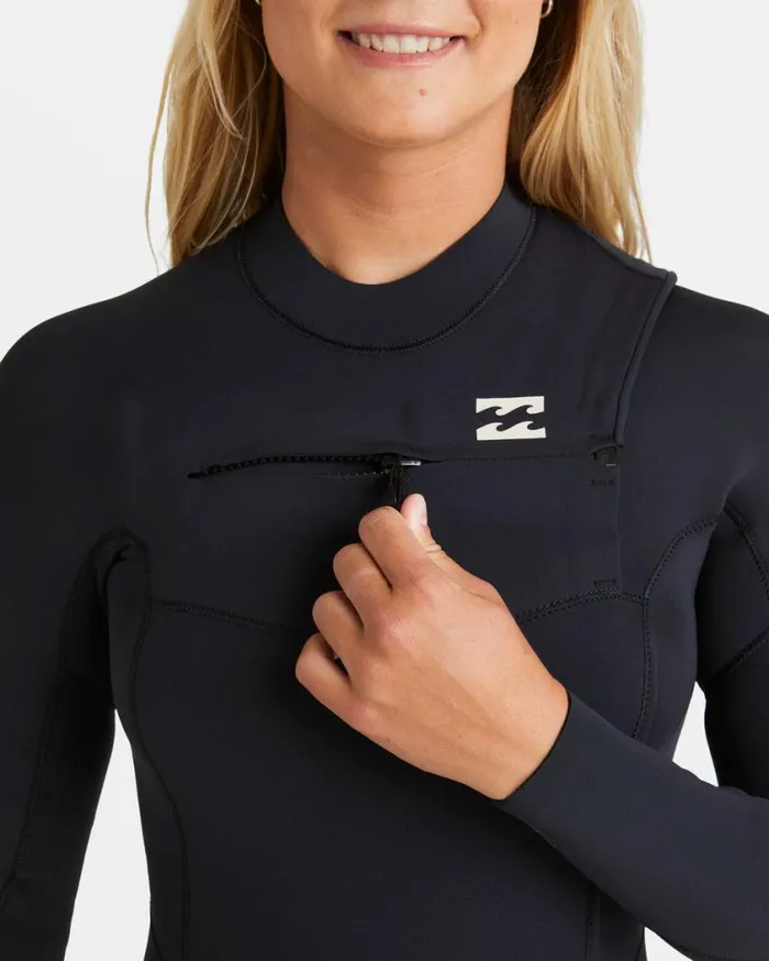 Billabong 43mm Synergy Natural Chest Zip GBS Wetsuit Night Fall Womens Wetsuits Billabong 43mm Synergy Natural Chest Zip GBS Wetsuit Night Fall Womens Wetsuits