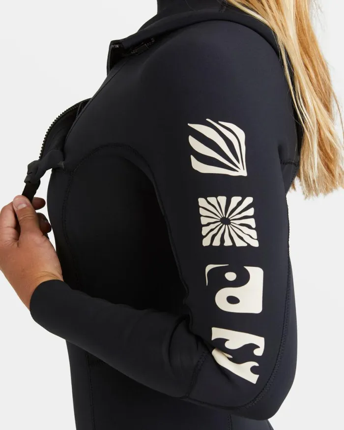 Billabong 43mm Synergy Natural Chest Zip GBS Wetsuit Night Fall Womens Wetsuits Billabong 43mm Synergy Natural Chest Zip GBS Wetsuit Night Fall Womens Wetsuits