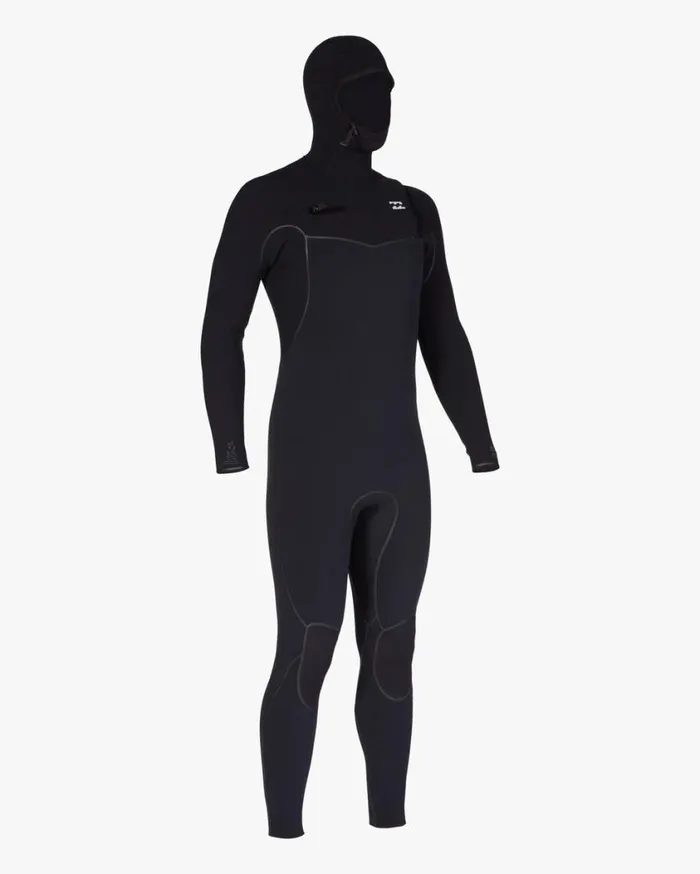 Billabong 65 Furnace Chest Zip Hooded Full Wetsuit Black Mens Wetsuits Billabong 65 Furnace Chest Zip Hooded Full Wetsuit Black Mens Wetsuits