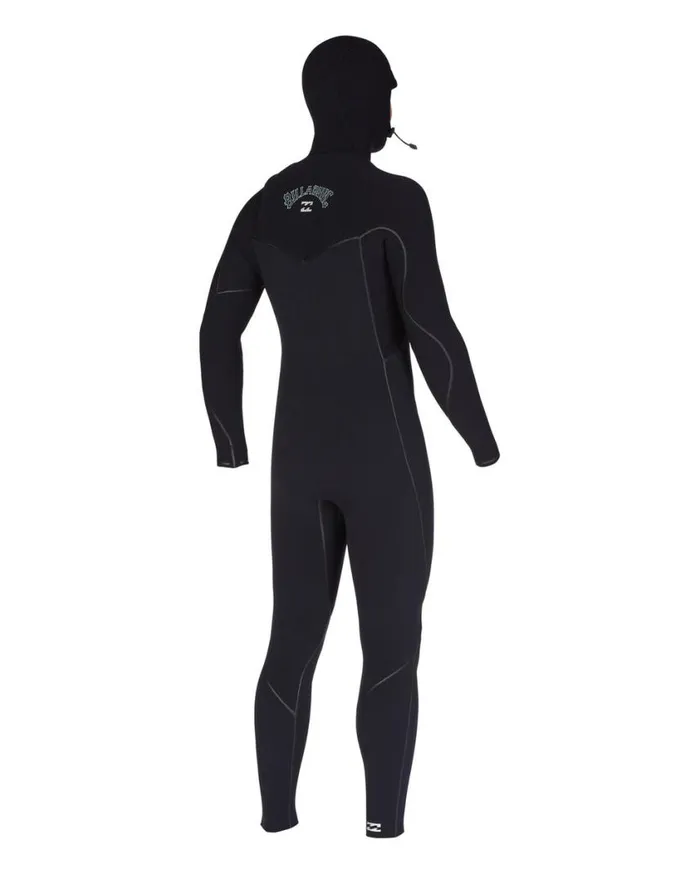 Billabong 65 Furnace Chest Zip Hooded Full Wetsuit Black Mens Wetsuits Billabong 65 Furnace Chest Zip Hooded Full Wetsuit Black Mens Wetsuits