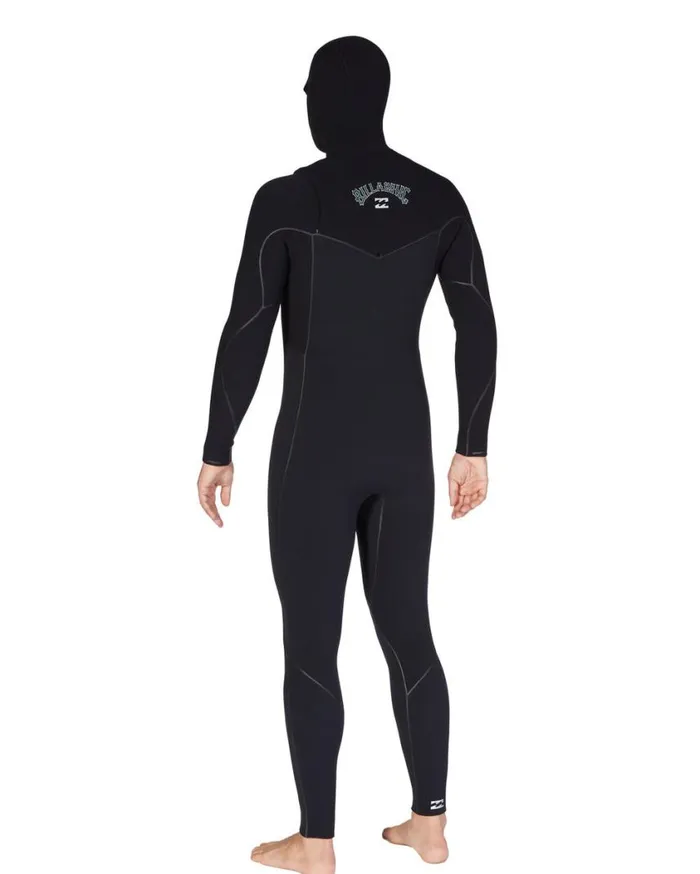 Billabong 65 Furnace Chest Zip Hooded Full Wetsuit Black Mens Wetsuits Billabong 65 Furnace Chest Zip Hooded Full Wetsuit Black Mens Wetsuits