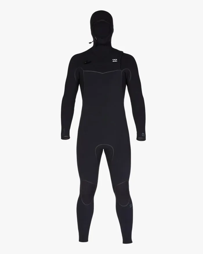 Billabong 65 Furnace Chest Zip Hooded Full Wetsuit Black Mens Wetsuits Billabong 65 Furnace Chest Zip Hooded Full Wetsuit Black Mens Wetsuits