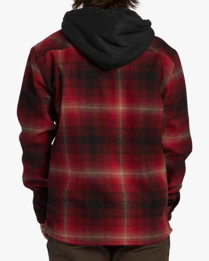 Billabong ADiv Furnace Bonded Flannel Shirt Coral Mens Shirts
