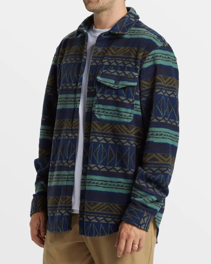 Billabong ADiv Furnace Flannel Shirt Dusty Navy Mens Hoodies and Fleece Billabong ADiv Furnace Flannel Shirt Dusty Navy Mens Hoodies and Fleece