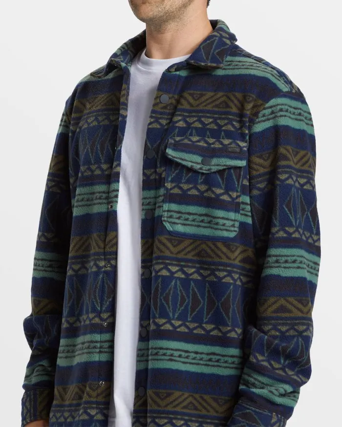 Billabong ADiv Furnace Flannel Shirt Dusty Navy Mens Hoodies and Fleece Billabong ADiv Furnace Flannel Shirt Dusty Navy Mens Hoodies and Fleece