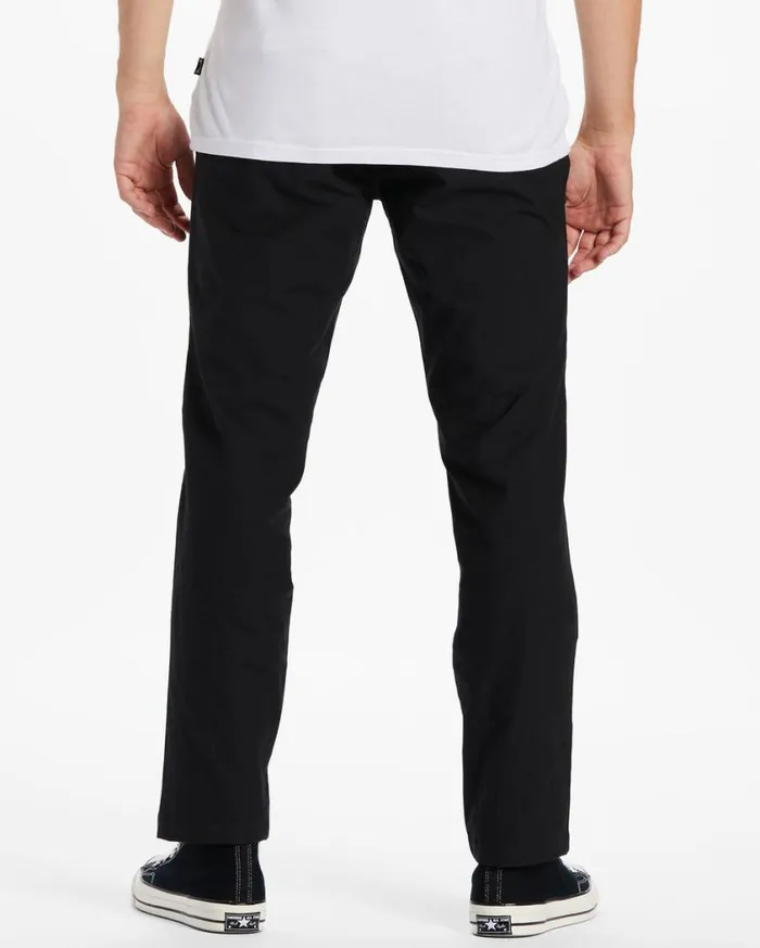 Billabong ADiv Surftrek Plus Organic Elastic Waist Pants Black Mens Bottoms Billabong ADiv Surftrek Plus Organic Elastic Waist Pants Black Mens Bottoms