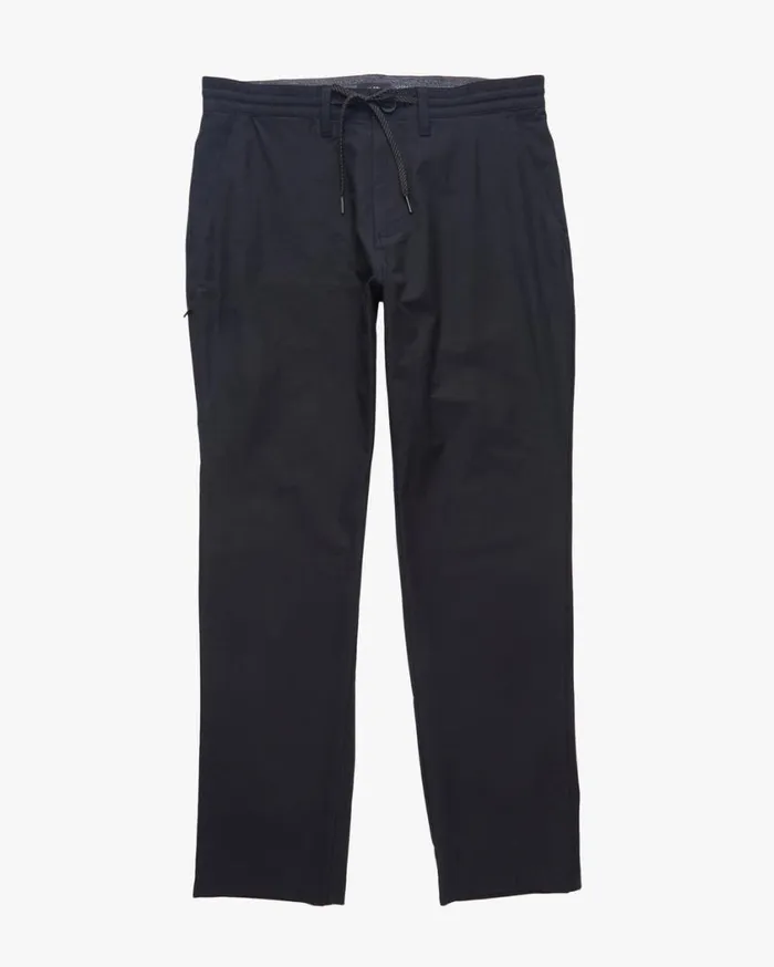 Billabong ADiv Surftrek Plus Organic Elastic Waist Pants Black Mens Bottoms Billabong ADiv Surftrek Plus Organic Elastic Waist Pants Black Mens Bottoms