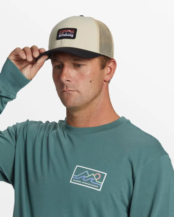 Billabong ADiv Trucker Hat Blacktan Mens Accessories
