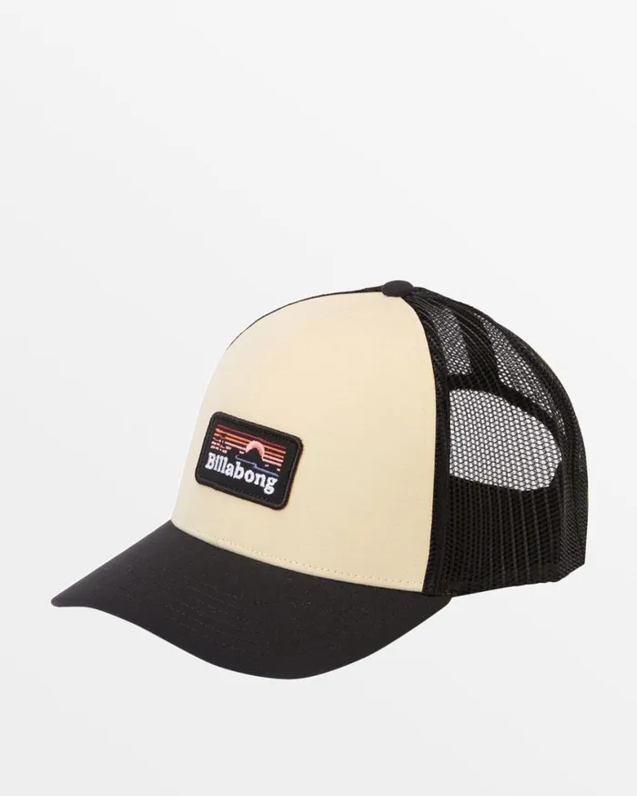 Billabong ADiv Trucker Hat Blacktan Mens Accessories Billabong ADiv Trucker Hat Blacktan Mens Accessories