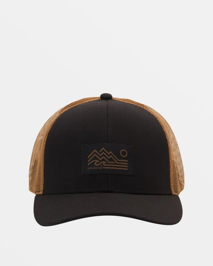 Billabong Adventure Division Range Trucker Hat Blacktan Mens Accessories Billabong Adventure Division Range Trucker Hat Blacktan Mens Accessories