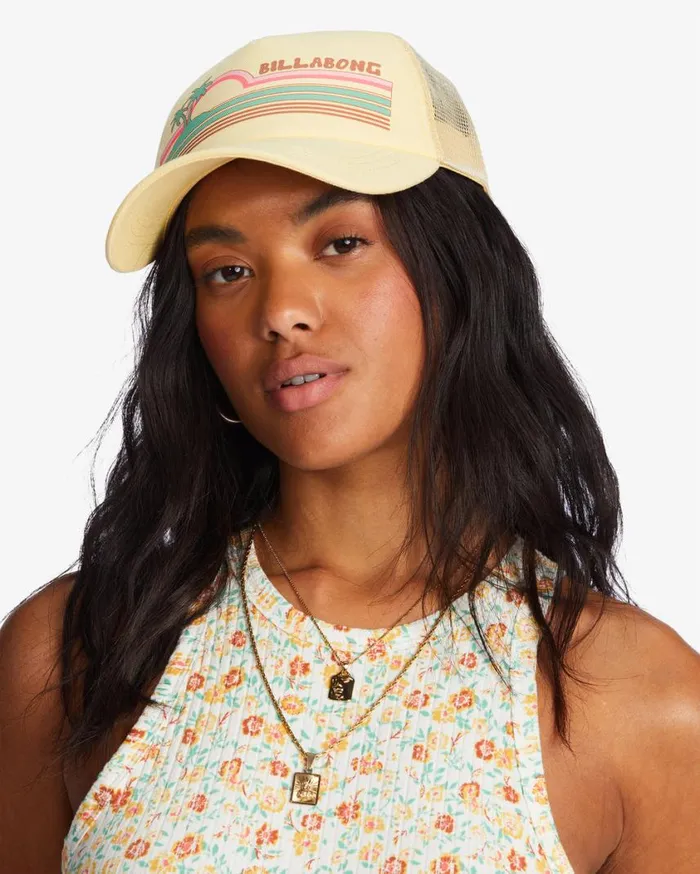 Billabong Aloha Forever Trucker Hat Sol Rise Womens Hats and Beanies