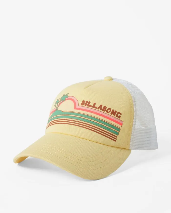 Billabong Aloha Forever Trucker Hat Sol Rise Womens Hats and Beanies