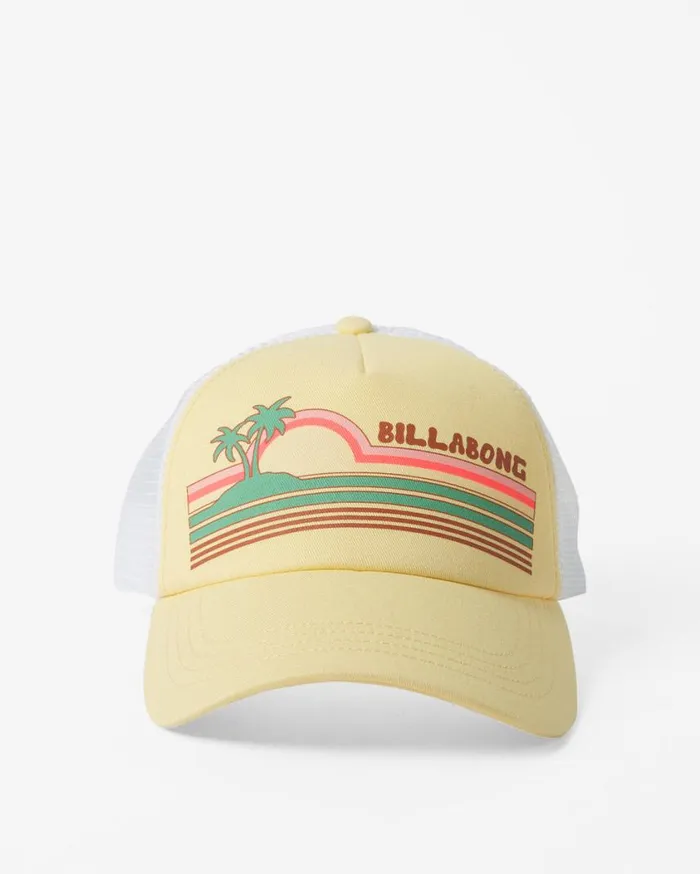Billabong Aloha Forever Trucker Hat Sol Rise Womens Hats and Beanies