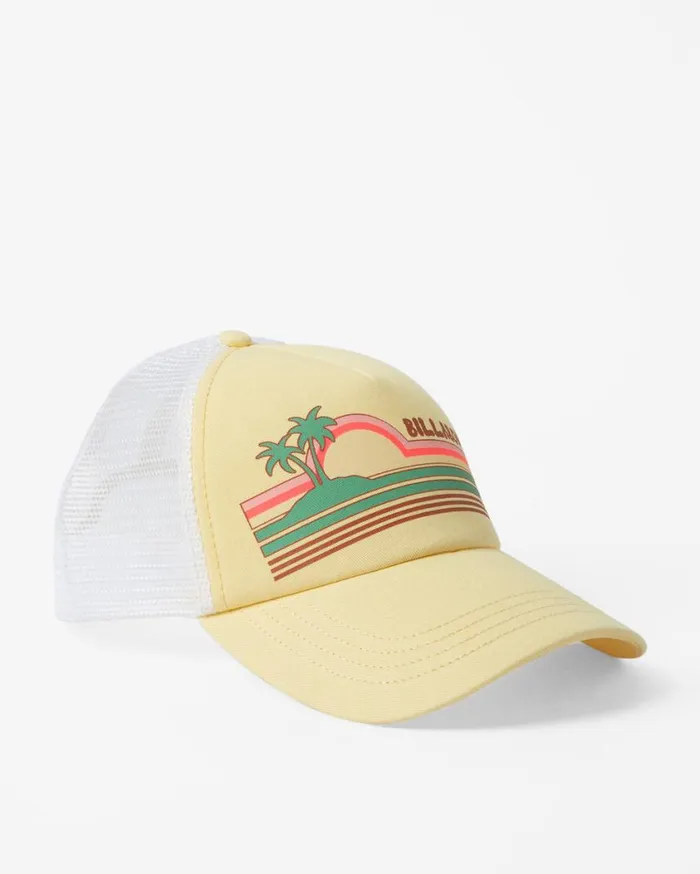 Billabong Aloha Forever Trucker Hat Sol Rise Womens Hats and Beanies
