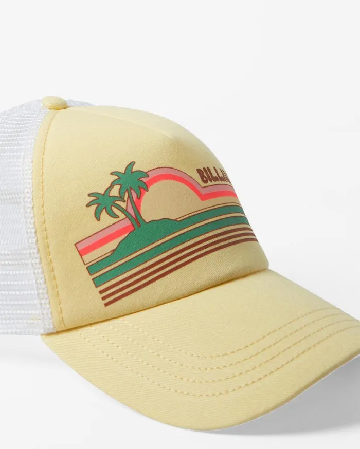 Billabong Aloha Forever Trucker Hat Sol Rise Womens Hats and Beanies