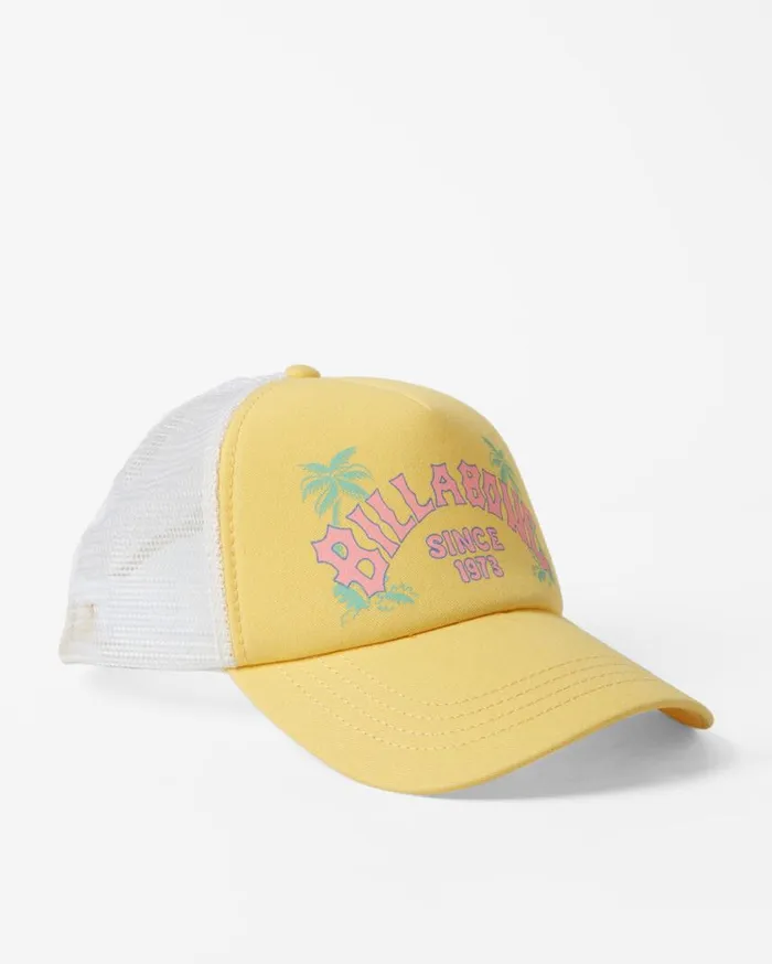 Billabong Aloha Forever Trucker Hat Sunbeam Womens Hats and Beanies Billabong Aloha Forever Trucker Hat Sunbeam Womens Hats and Beanies