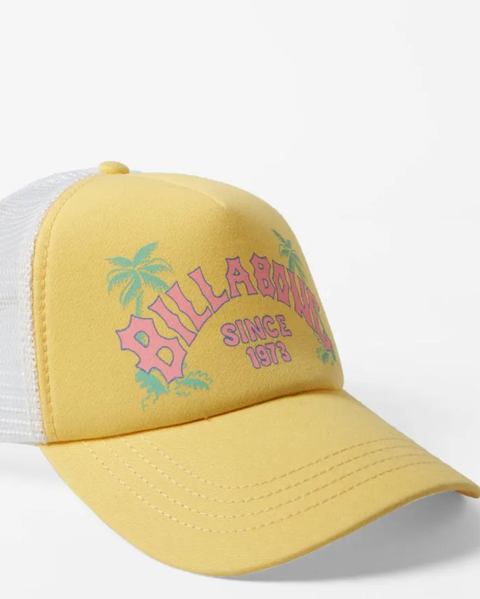 Billabong Aloha Forever Trucker Hat Sunbeam Womens Hats and Beanies Billabong Aloha Forever Trucker Hat Sunbeam Womens Hats and Beanies