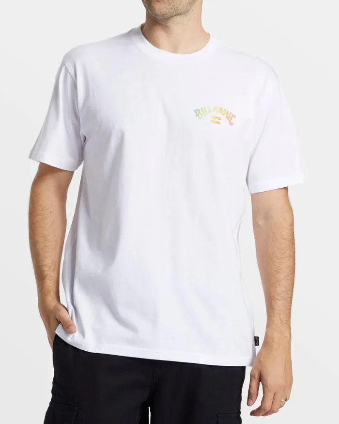 Billabong Arch Fill TShirt White Mens TShirts Billabong Arch Fill TShirt White Mens TShirts
