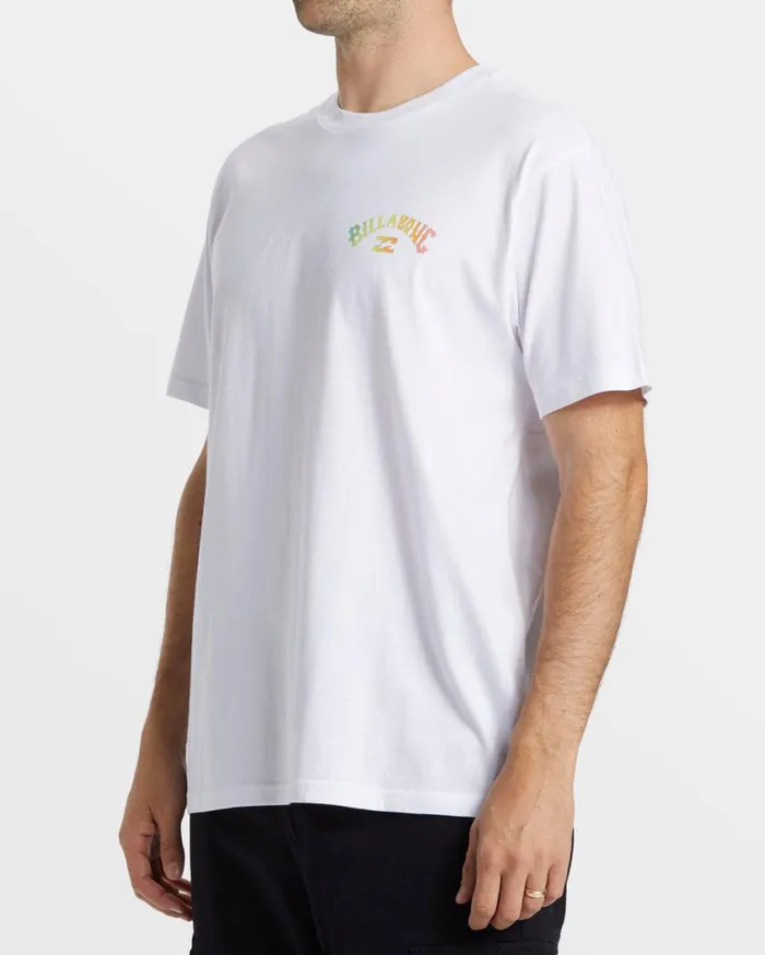 Billabong Arch Fill TShirt White Mens TShirts Billabong Arch Fill TShirt White Mens TShirts