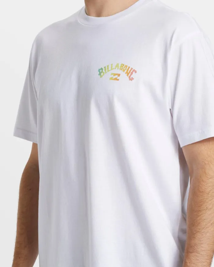 Billabong Arch Fill TShirt White Mens TShirts Billabong Arch Fill TShirt White Mens TShirts