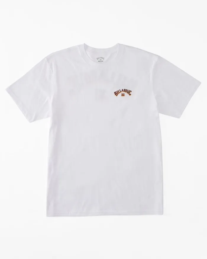 Billabong Arch Fill TShirt White Mens TShirts Billabong Arch Fill TShirt White Mens TShirts