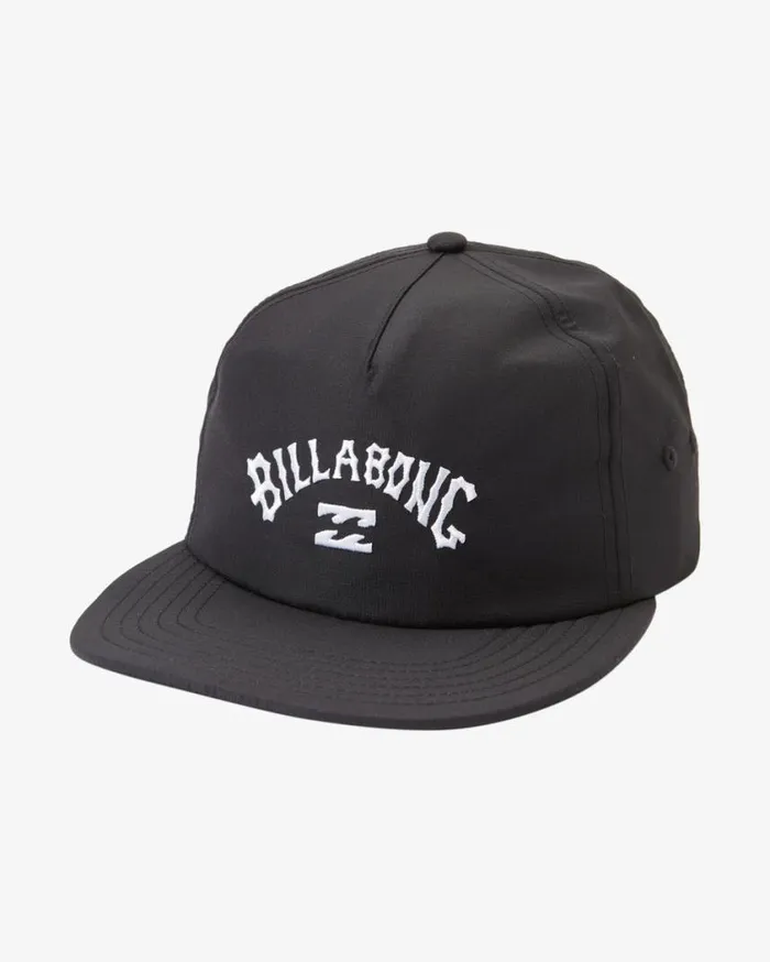 Billabong Arch Team Snapback Hat Black Mens Beanies