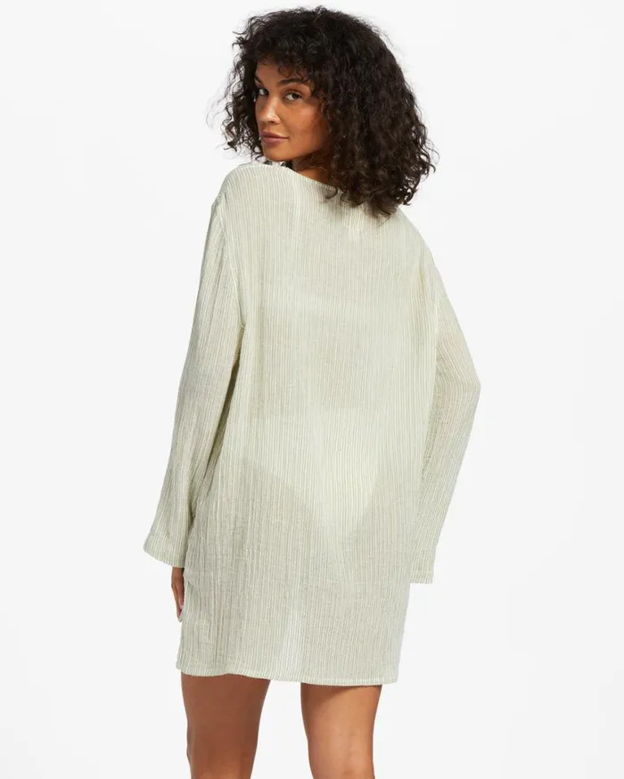 Billabong Blue Skies Swim CoverUp Avocado Womens Dresses