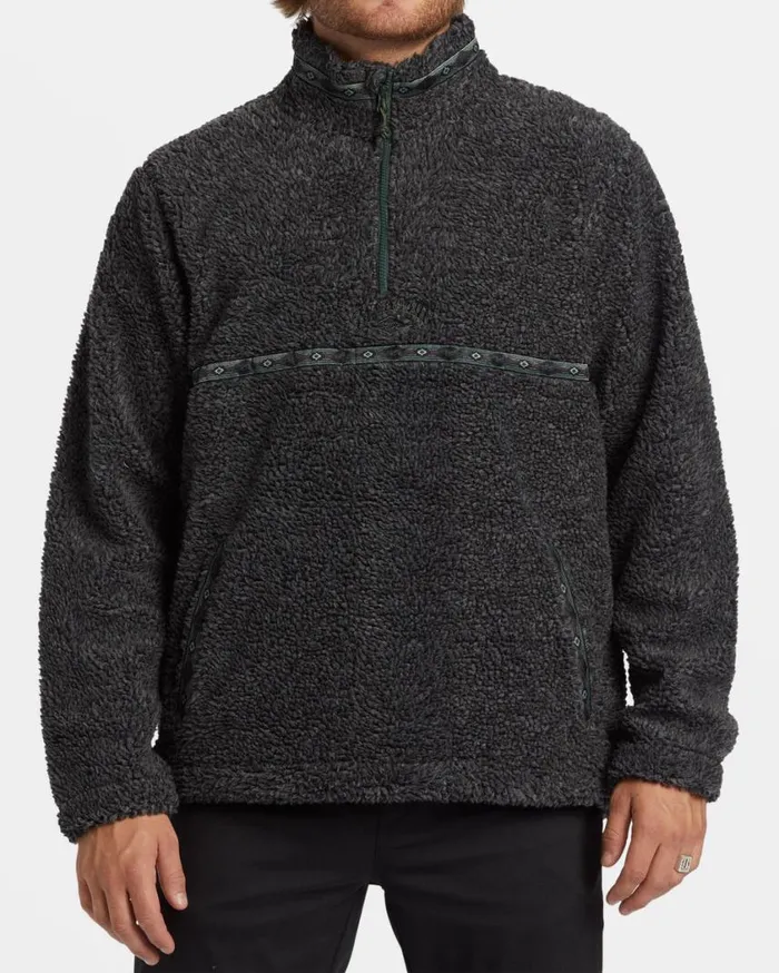 Billabong Boundary Tombstone Fleece Half Zip Pullover Black Heather Mens Hoodies and Fleece Billabong Boundary Tombstone Fleece Half Zip Pullover Black Heather Mens Hoodies and Fleece