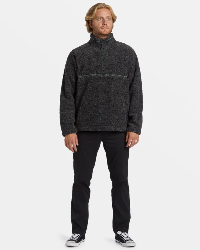 Billabong Boundary Tombstone Fleece Half Zip Pullover Black Heather Mens Hoodies and Fleece Billabong Boundary Tombstone Fleece Half Zip Pullover Black Heather Mens Hoodies and Fleece