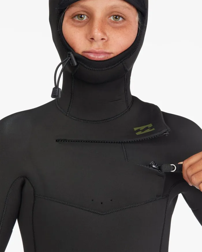 Billabong Boys 54 Absolute Chest Zip Hooded Wetsuit Military Mens Wetsuits Billabong Boys 54 Absolute Chest Zip Hooded Wetsuit Military Mens Wetsuits