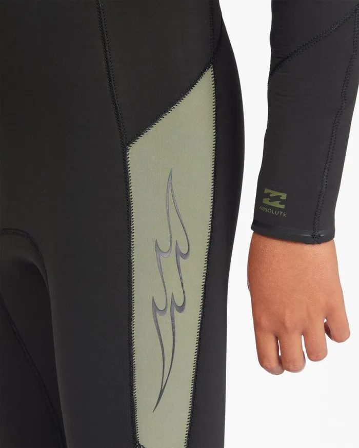 Billabong Boys 54 Absolute Chest Zip Hooded Wetsuit Military Mens Wetsuits Billabong Boys 54 Absolute Chest Zip Hooded Wetsuit Military Mens Wetsuits