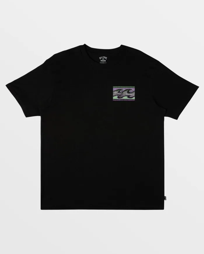 Billabong Crayon Wave TShirt Black Mens TShirts Billabong Crayon Wave TShirt Black Mens TShirts