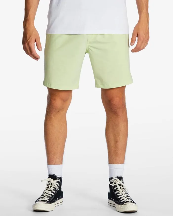 Billabong Crossfire Elastic Waist Submersible Shorts 18034 Citrus Mens Shorts