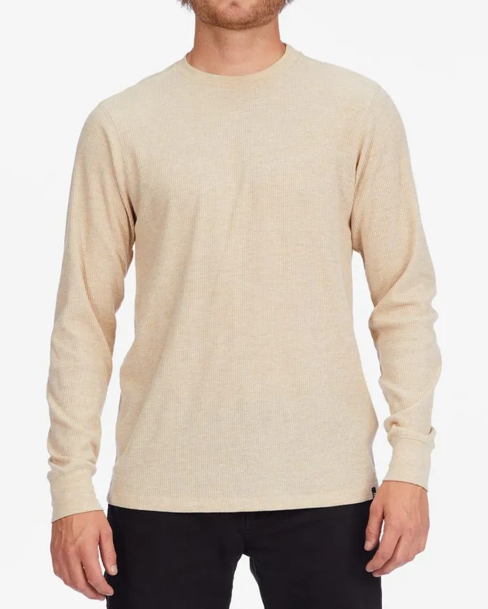 Billabong Essential Long Sleeve Thermal Sand Heather Mens Knits