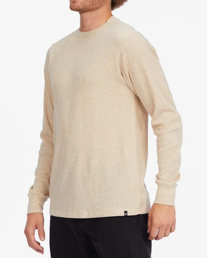 Billabong Essential Long Sleeve Thermal Sand Heather Mens Knits