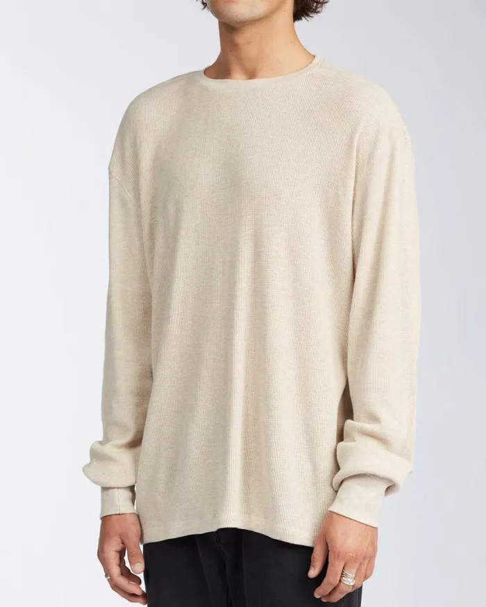 Billabong Essential Long Sleeve Thermal Sand Heather Mens Knits