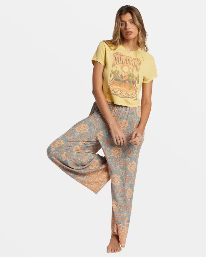 Billabong Feel The Heat TShirt Mellow Daze Womens Graphic Tees and Tanks Billabong Feel The Heat TShirt Mellow Daze Womens Graphic Tees and Tanks