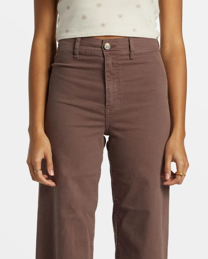 Billabong Free Fall HighWaist Pants Kona Womens Jeans and Pants Billabong Free Fall HighWaist Pants Kona Womens Jeans and Pants