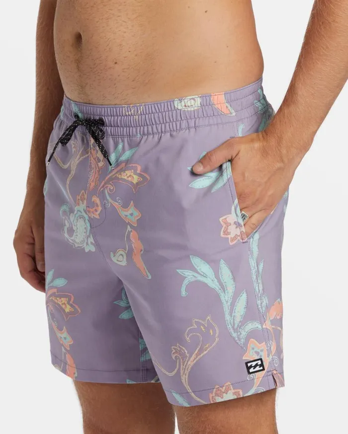 Billabong Good Times Layback 16034 Volley Shorts Purple Ash Mens Layback Boardshorts Billabong Good Times Layback 16034 Volley Shorts Purple Ash Mens Layback Boardshorts