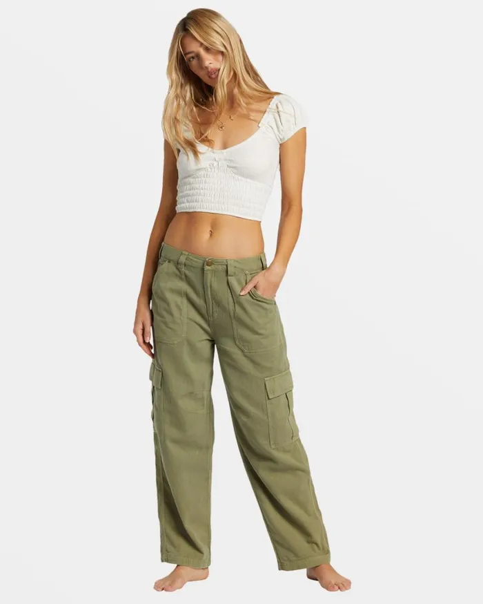 Billabong Kallie Crop Top Salt Crystal Womens Tops Billabong Kallie Crop Top Salt Crystal Womens Tops
